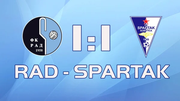 Remi Spartaka u utakmici sa Radom, Superliga Srbije