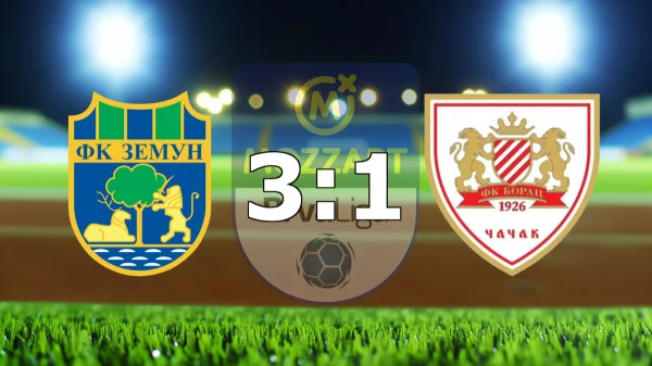 Zemun preokretom protiv Borca 1926 učvrstio prvo mesto, Mozzart Bet Prva liga Srbije